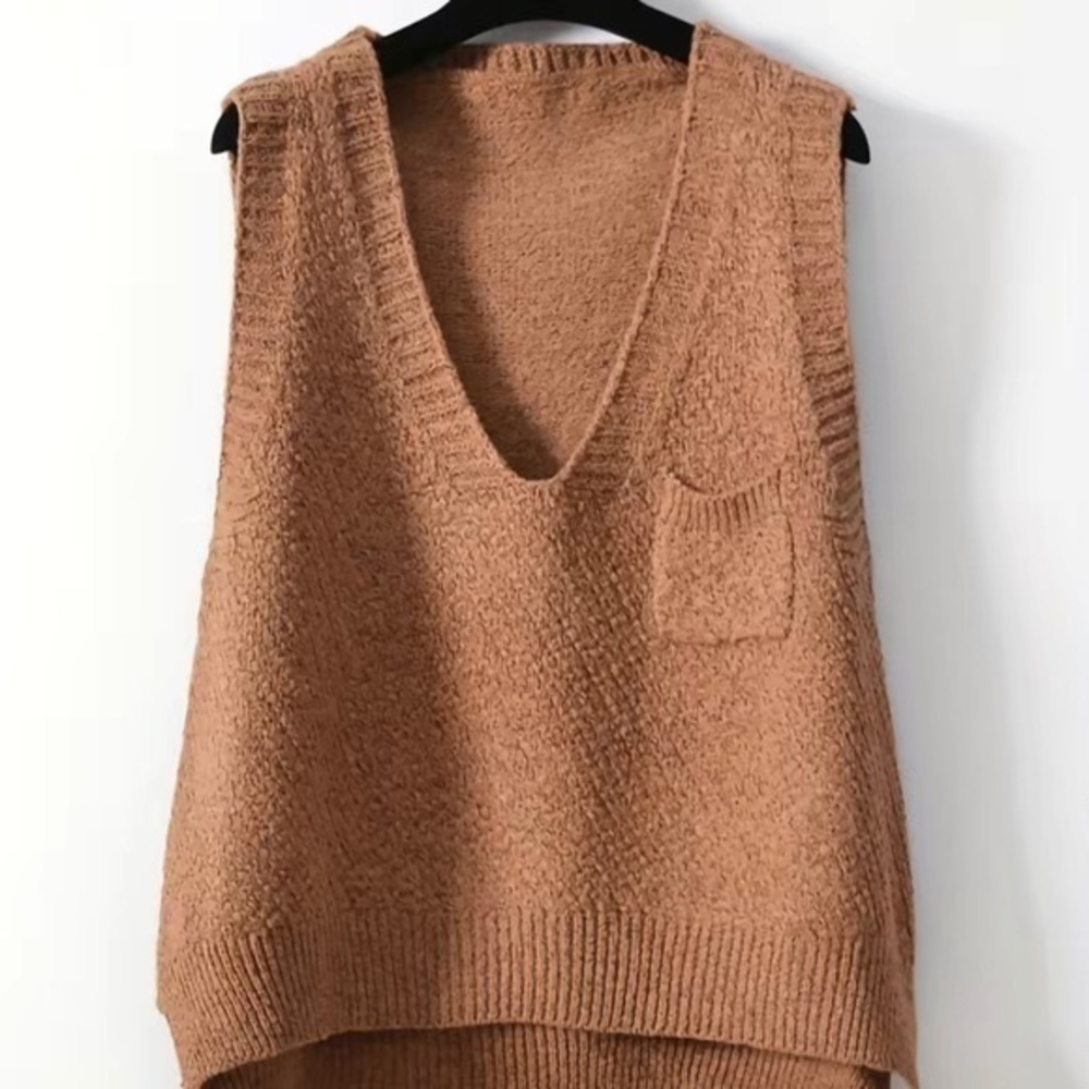 COPY - So soft sweater vest for understated luxury